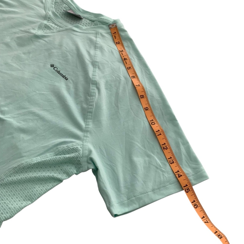 Columbia Women’s Aqua Short Sleeve Performance Shirt Size XL - Picture 9 of 15